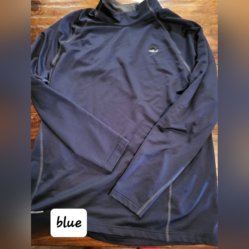 STARTER LONG-SLEEVED SHIRT BLUE MEN'S SZ 2XL (50-52) EXCELLENT CONDITION